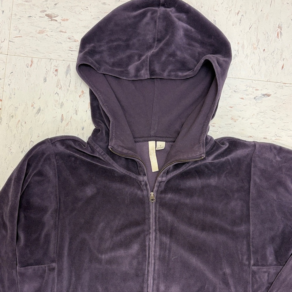 Plush Purple Zip-Up Hoodie